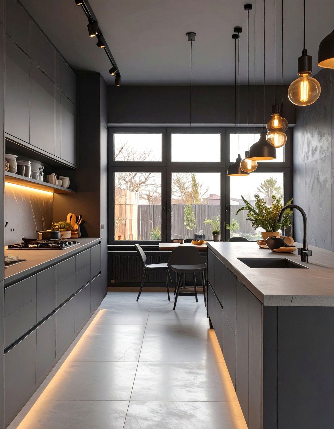 The Moody Atmospheric Black Kitchen - 30 black kitchen ideas