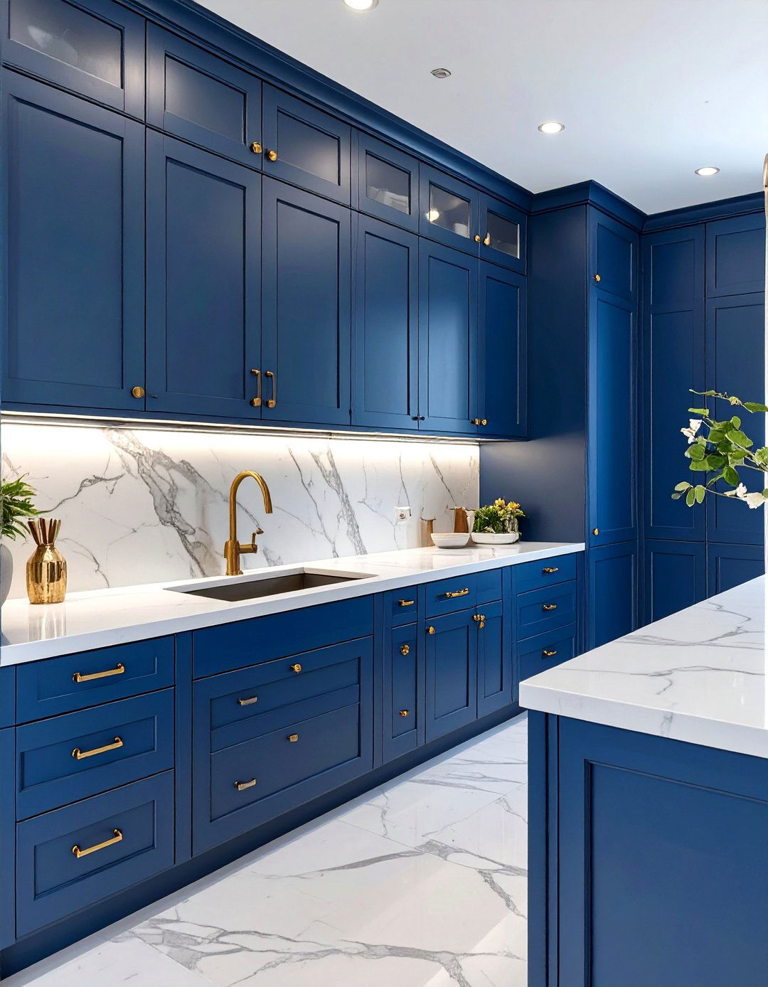 The Moody Blue Butler Pantry - 30 butler pantry ideas