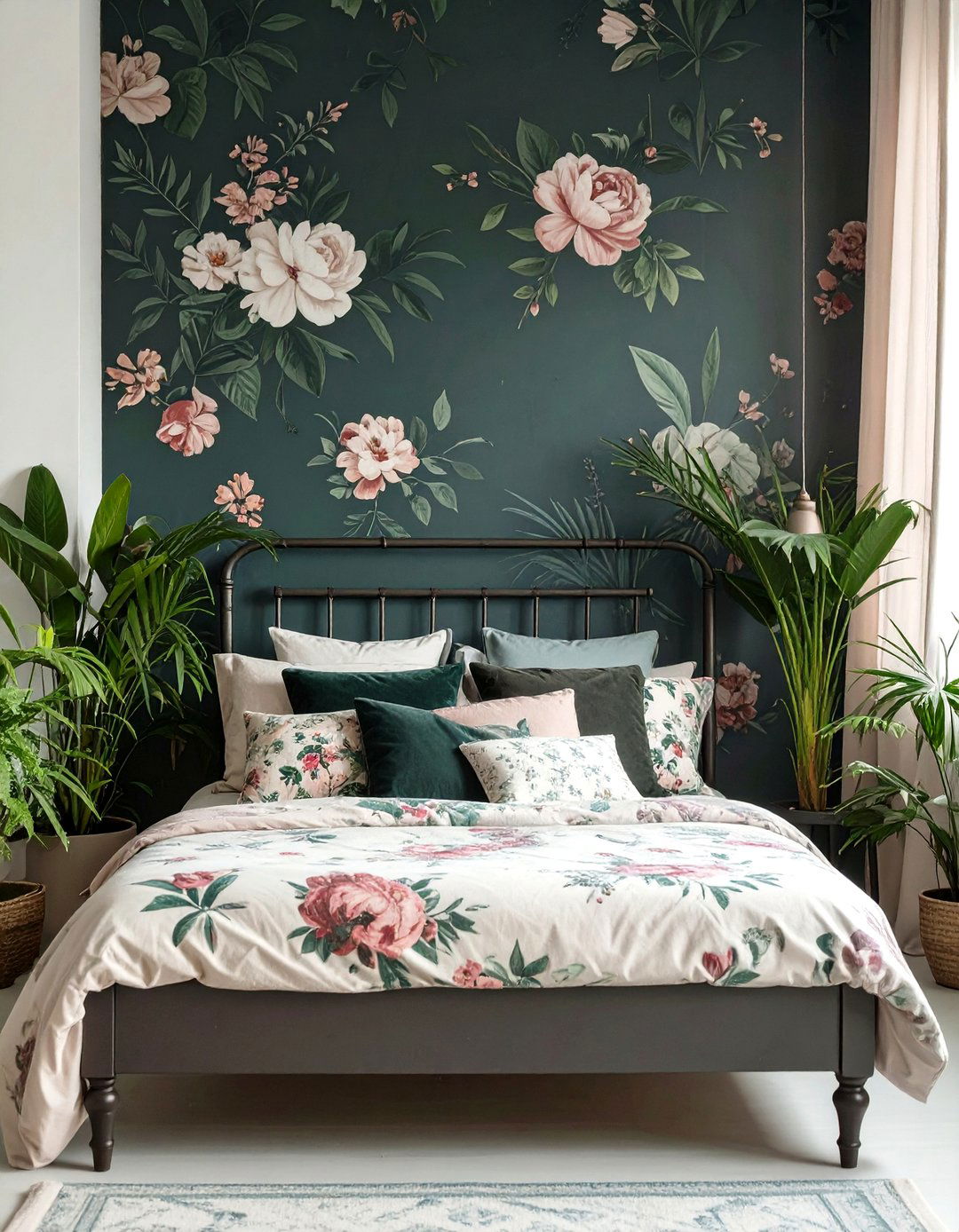 The Moody Botanical Bedroom - 30 cozy moody bedroom ideas