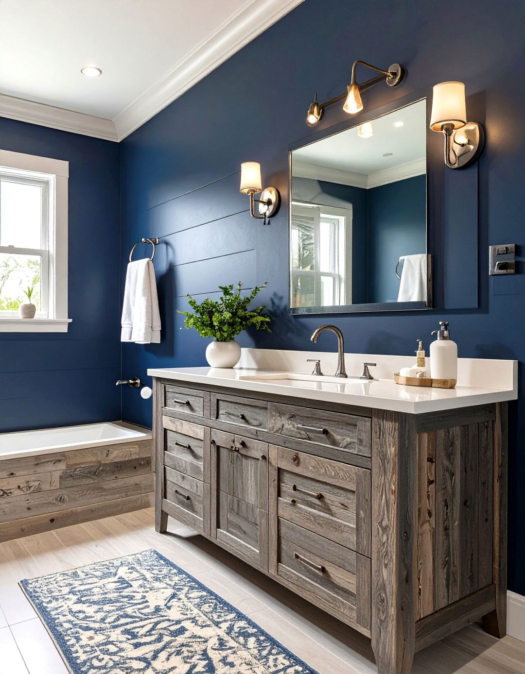 The Moody Coastal Bathroom - 30 moody bathroom ideas
