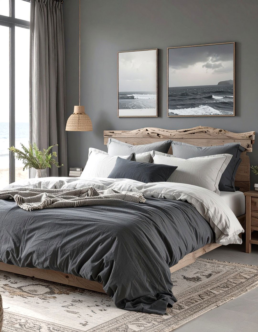 The Moody Coastal Bedroom - 30 dark romantic bedroom ideas