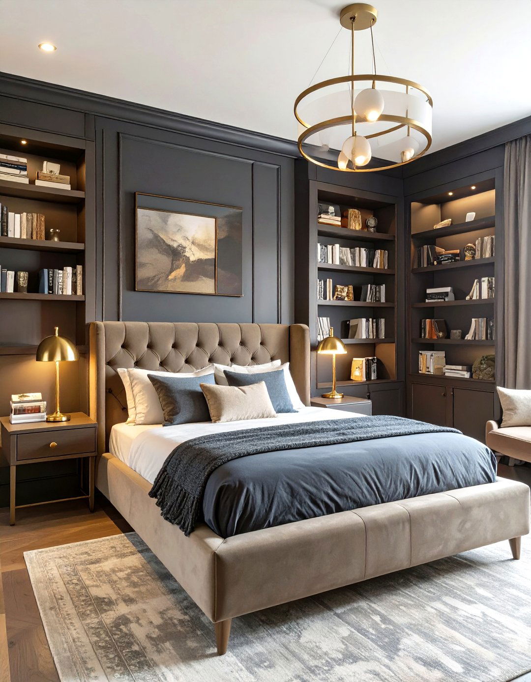 The Moody Dark Academia Bedroom - 30 cozy master bedroom ideas