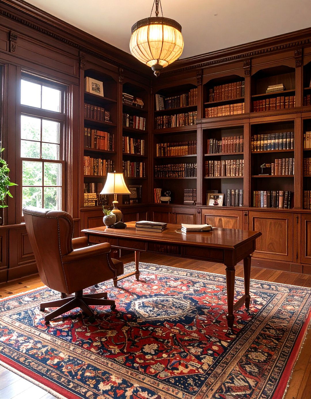The Moody Dark Toned Study - 30 70s interior design ideas