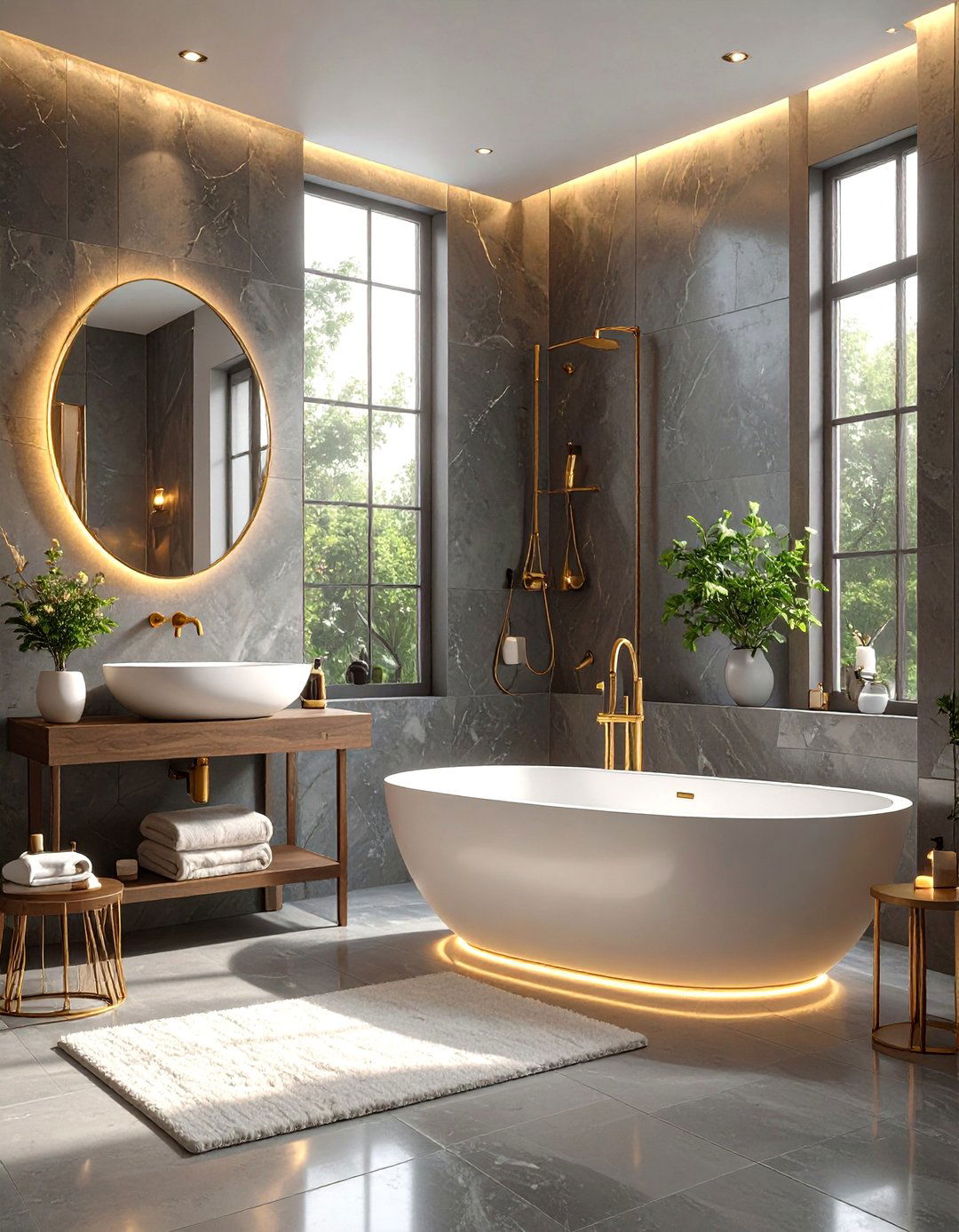 The Moody Dramatic Bathroom - 30 bathroom ideas photo gallery