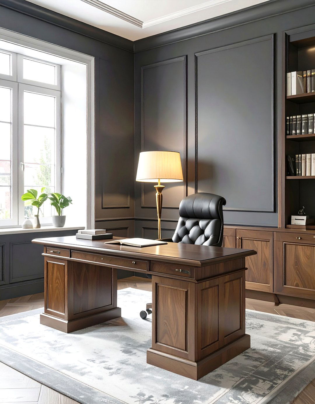 The Moody Home Office - 30 modern traditional interior design ideas