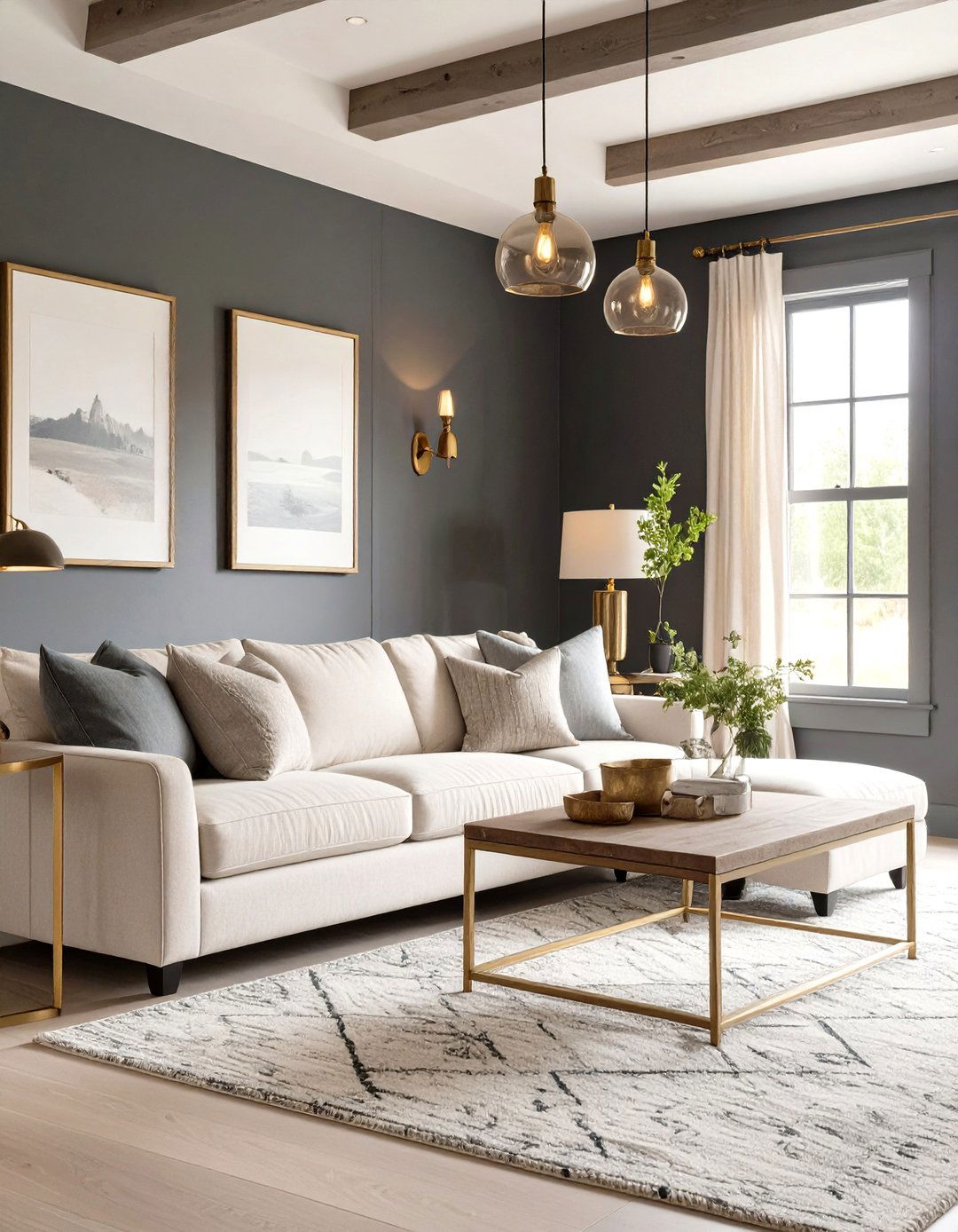 The Moody Hues Living Room - 30 modern farmhouse farmhouse living room ideas