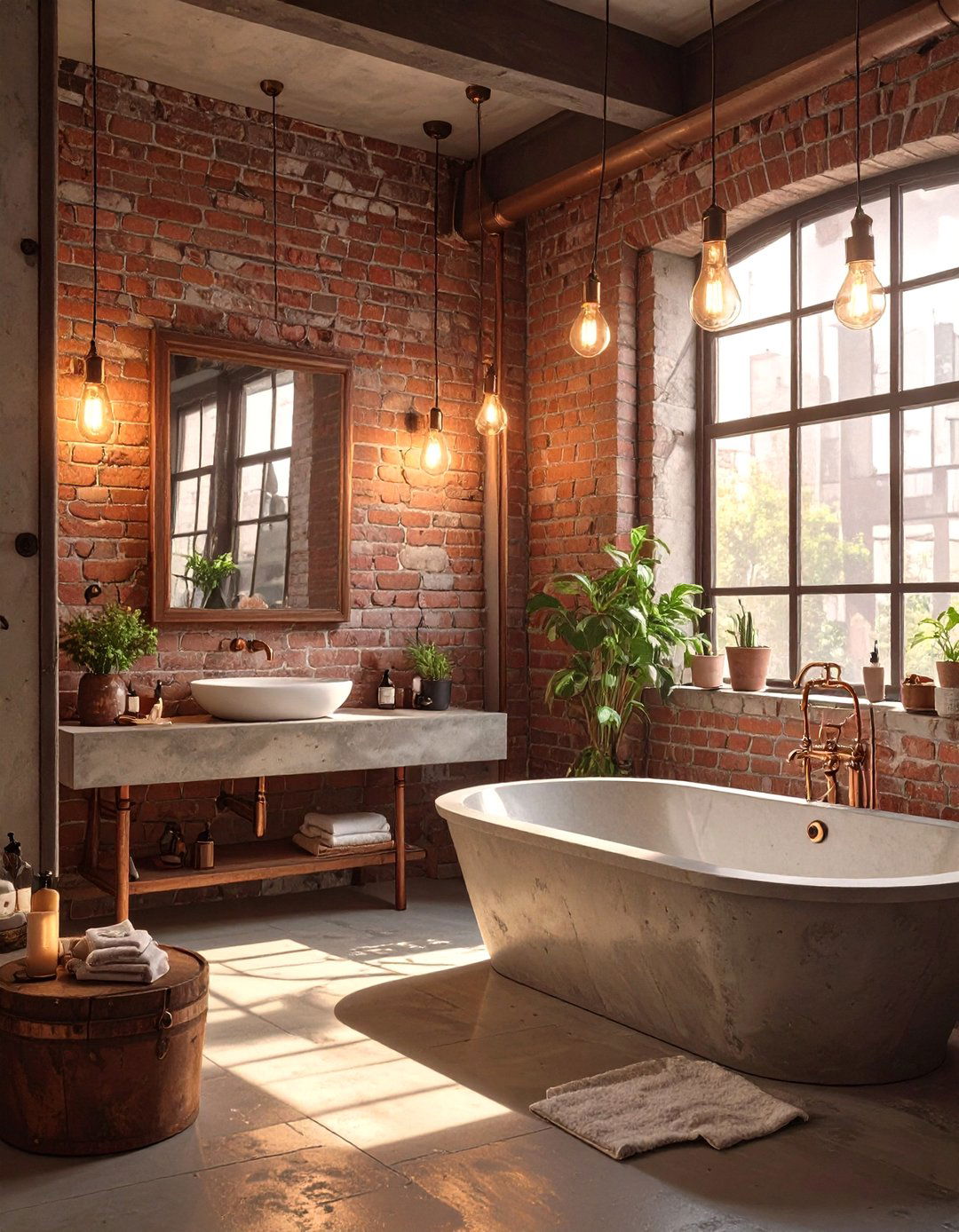 The Moody Industrial Bathroom - 30 bathroom decorating ideas