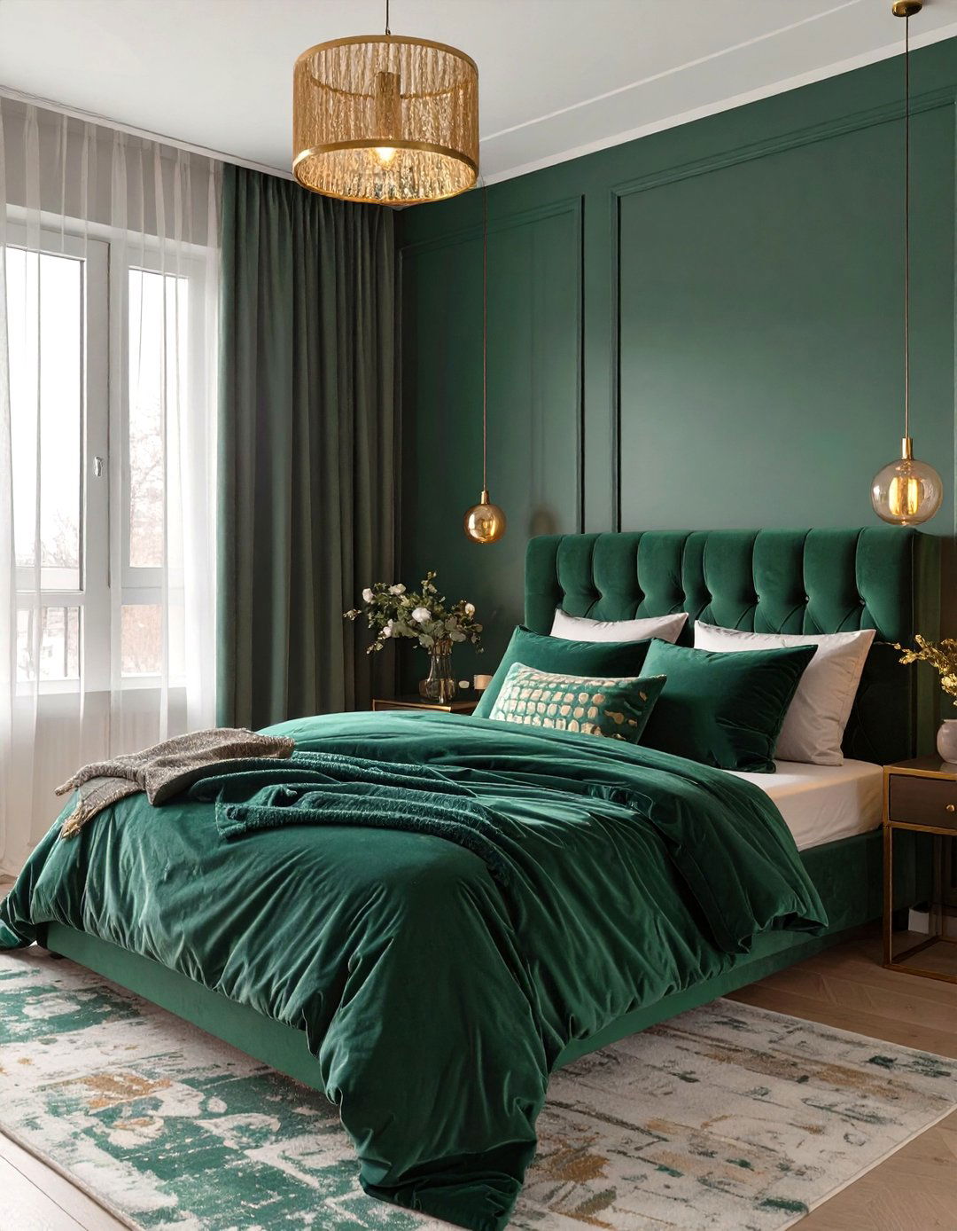 The Moody Jewel Tone Bedroom - 30 cozy modern small bedroom ideas