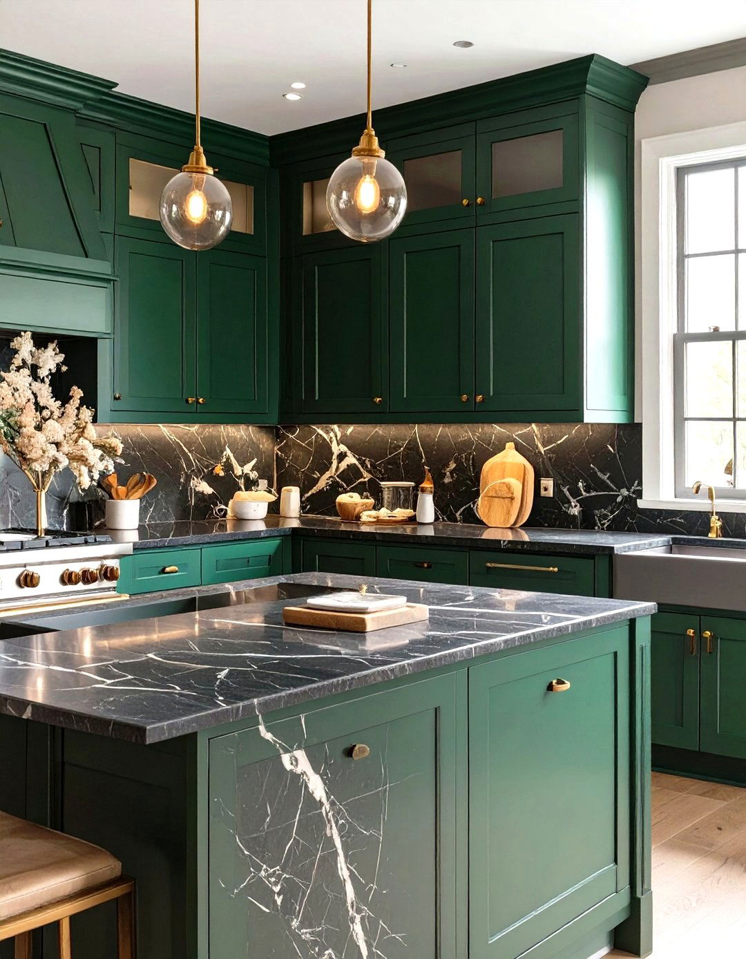 The Moody Jewel Toned Kitchen - 30 cozy kitchen ideas