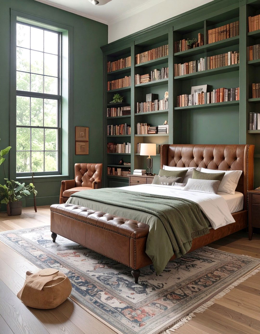 The Moody Library Bedroom - 30 cozy moody bedroom ideas