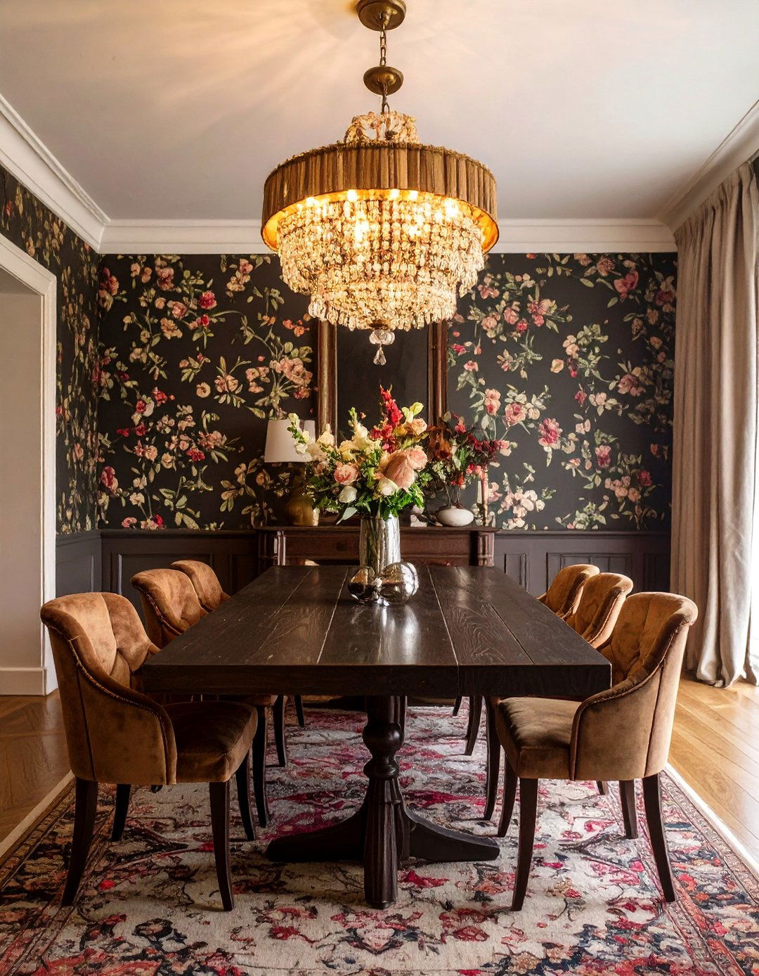 The Moody Maximalist Dining Room - 30 dark interior design ideas
