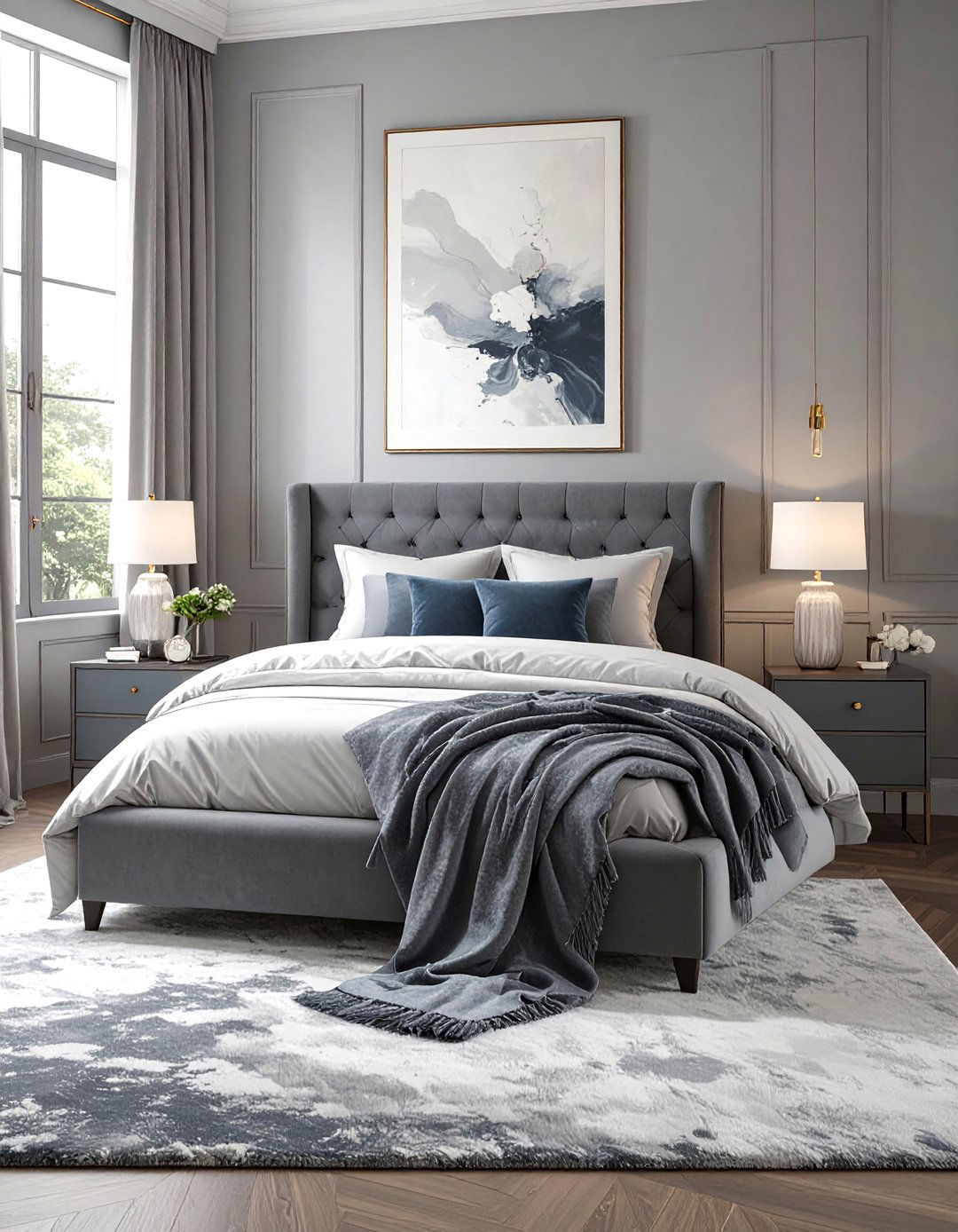 The Moody Monochromatic Bedroom - 30 dark romantic bedroom ideas