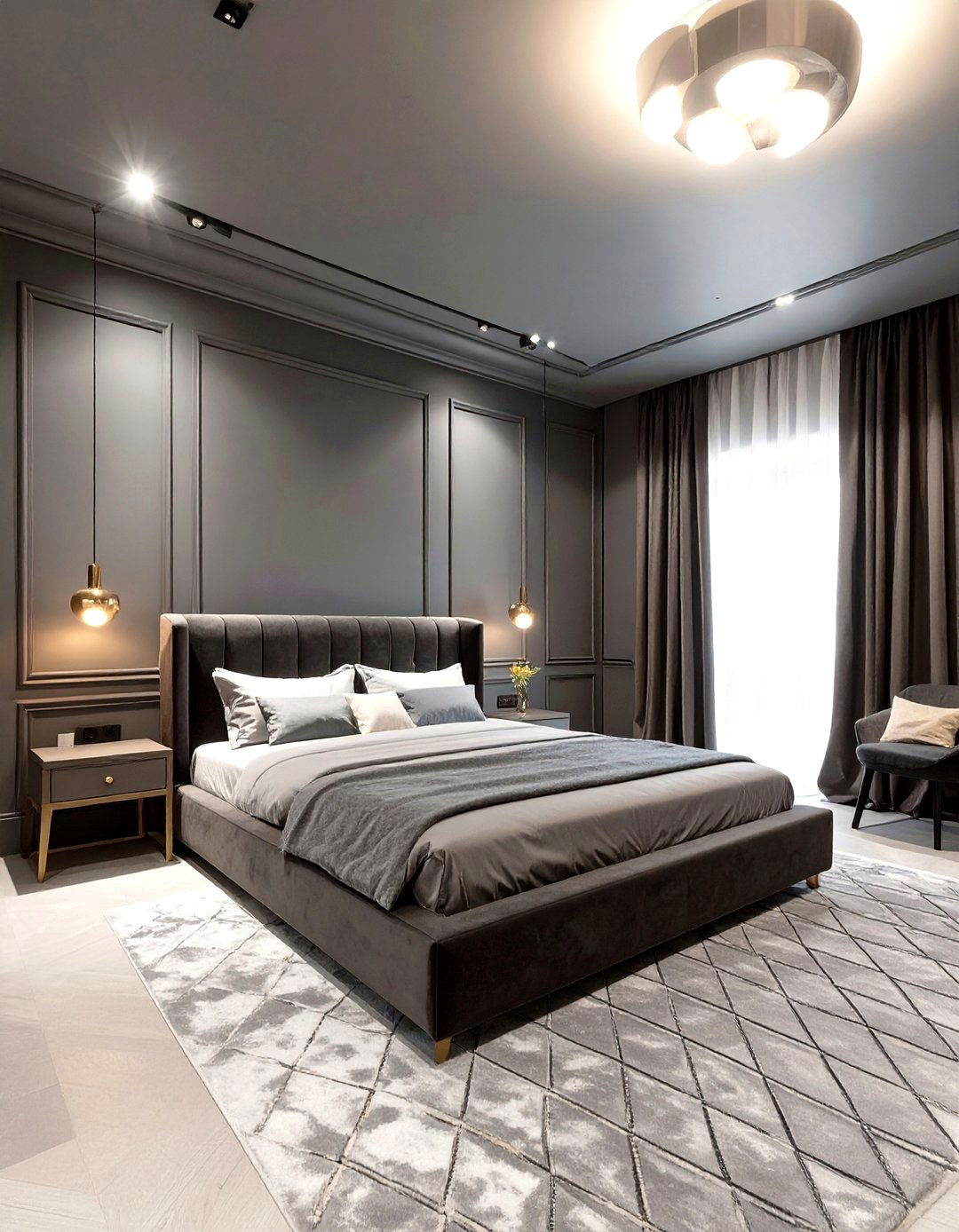 The Moody Monochromatic Chamber - 30 havenly interior design ideas