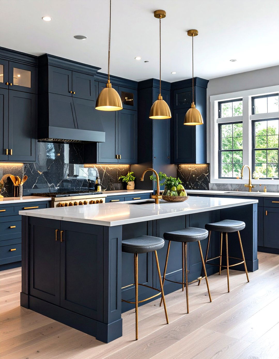 The Moody Monochromatic Kitchen - 30 kitchen makeover ideas