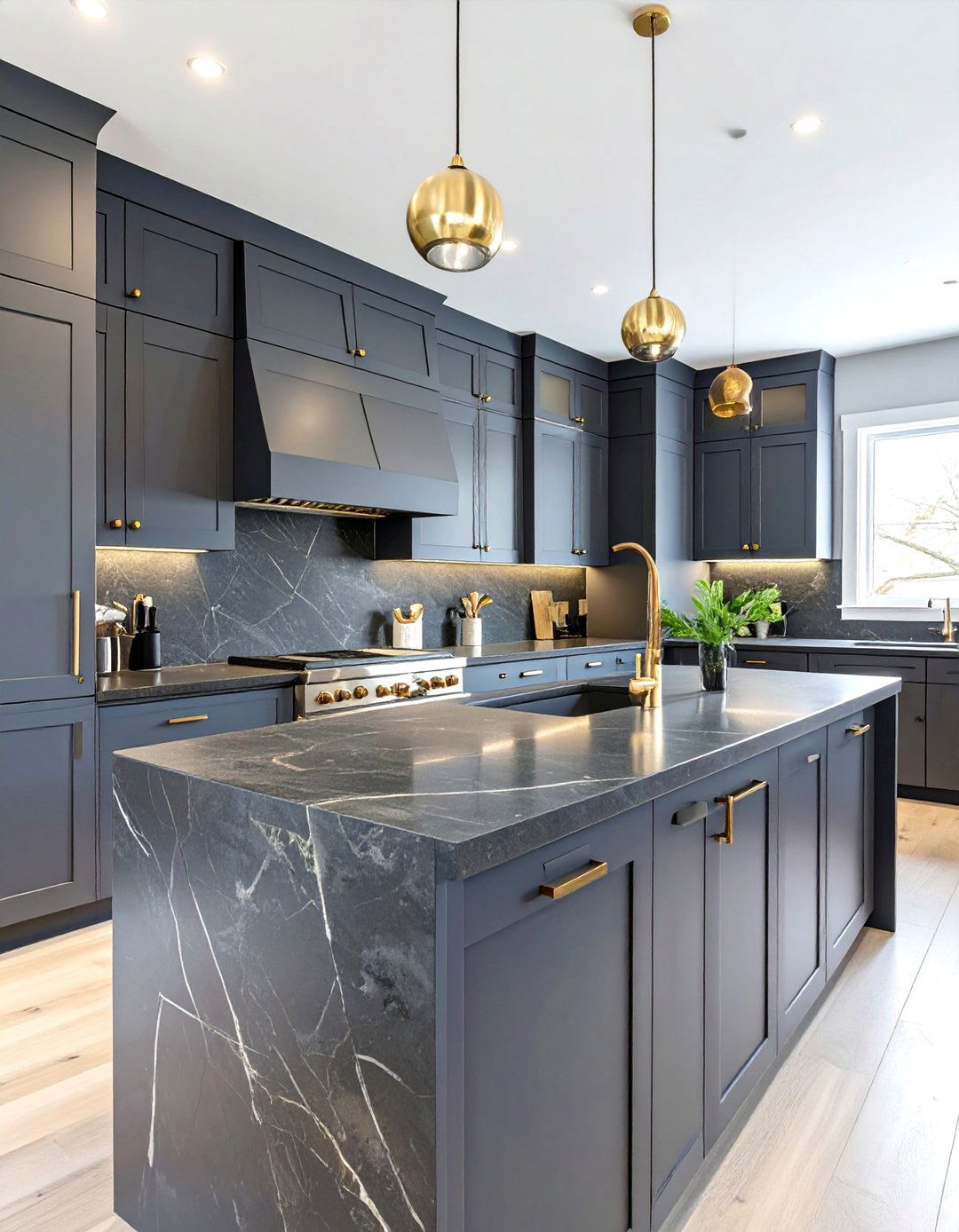The Moody Monochromatic Kitchen - 30 custom kitchen design ideas