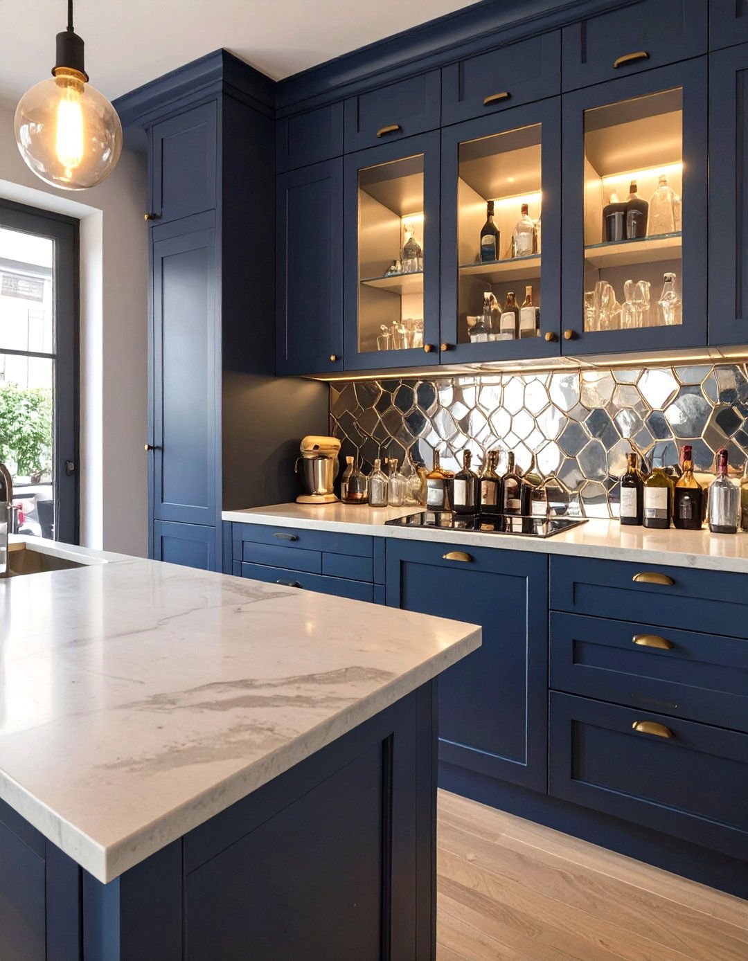 The Moody Speakeasy Bar Kitchenette - 30 basement kitchenette ideas