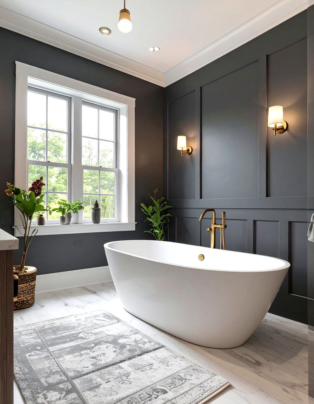 The Moody and Dramatic Bathroom - 30 master bathroom ideas photo gallery