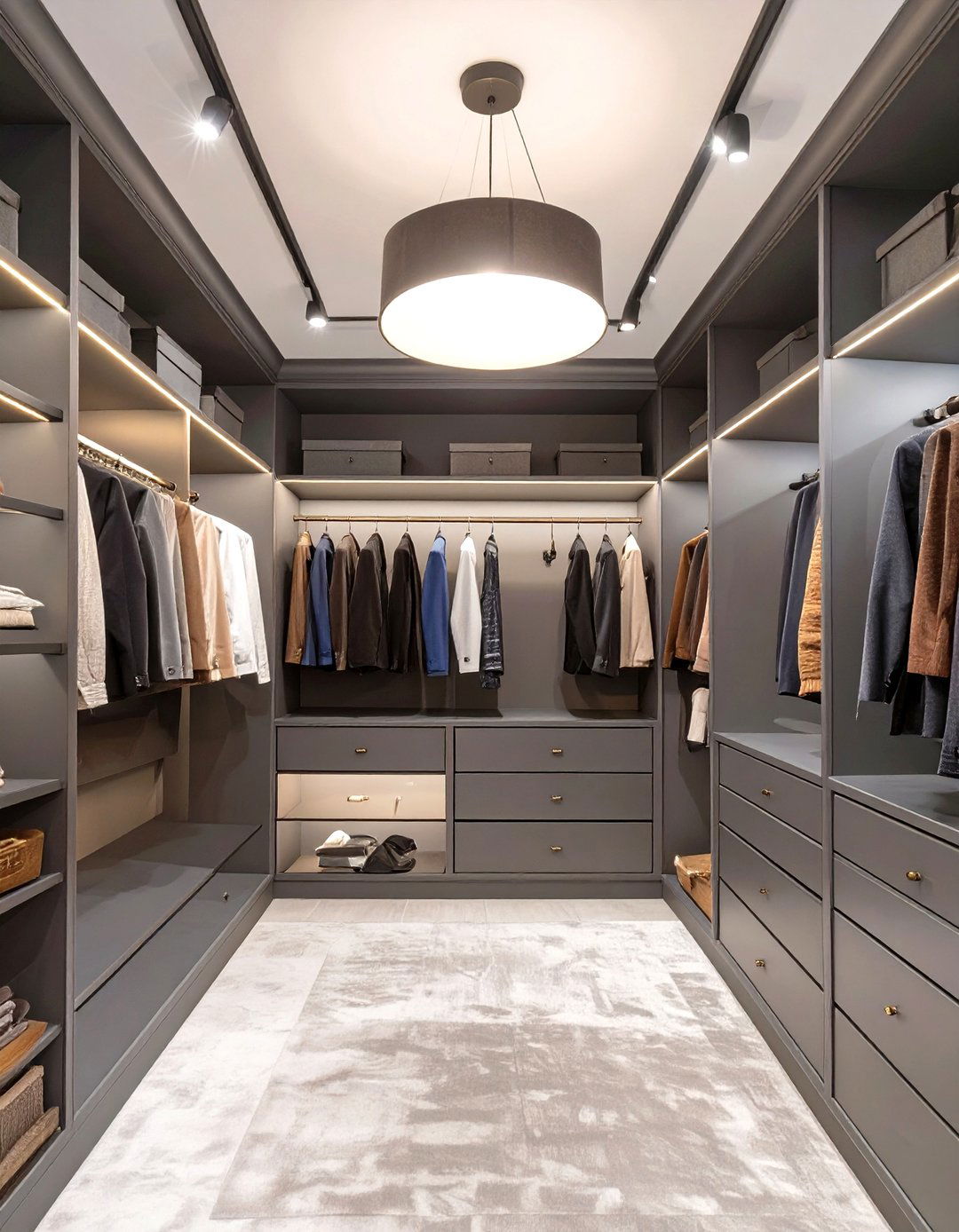 The Moody and Dramatic Closet - 30 design your own closet ideas