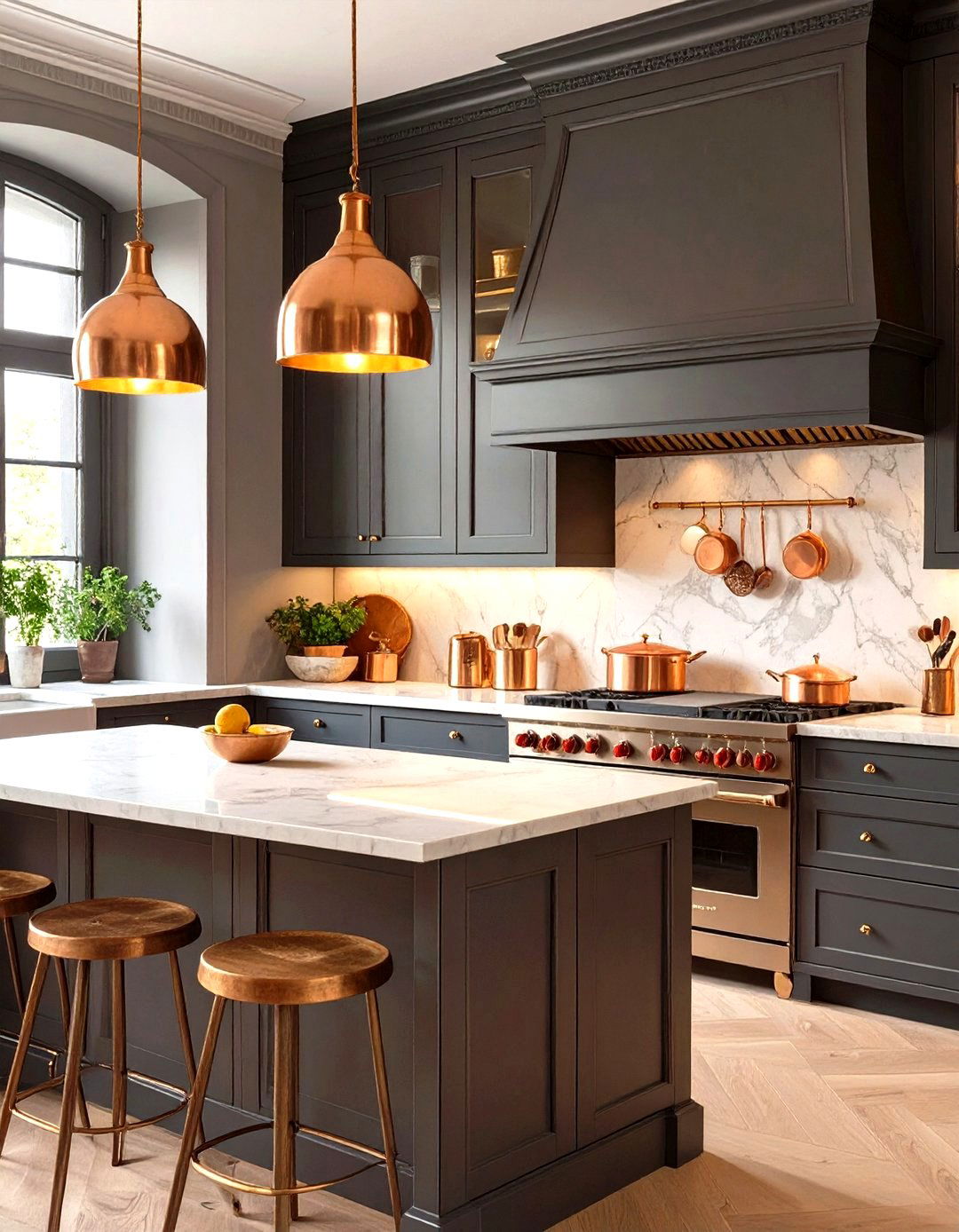 The Moody and Dramatic Dark French Kitchen - 30 french kitchen design ideas