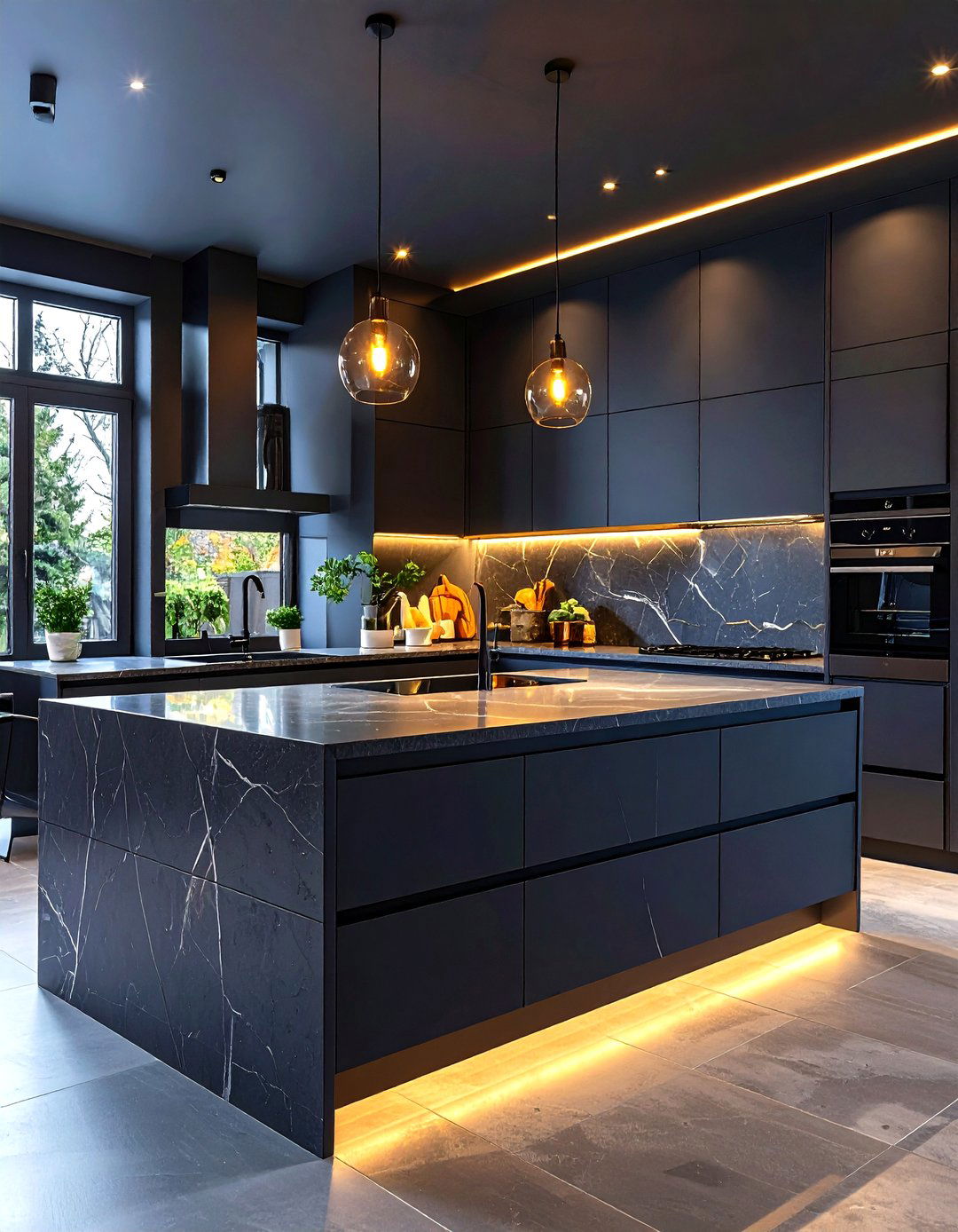 The Moody and Dramatic Dark Kitchen - 30 kitchen cabinet ideas 2025