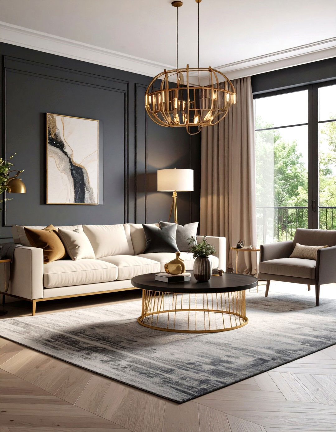 The Moody and Dramatic Dark Walled Family Room - 30 family room design ideas