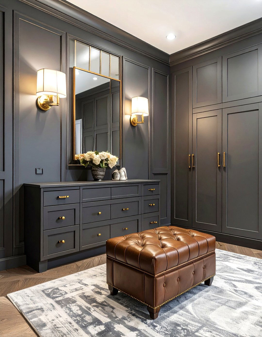 The Moody and Dramatic Dressing Room - 30 closet remodel ideas
