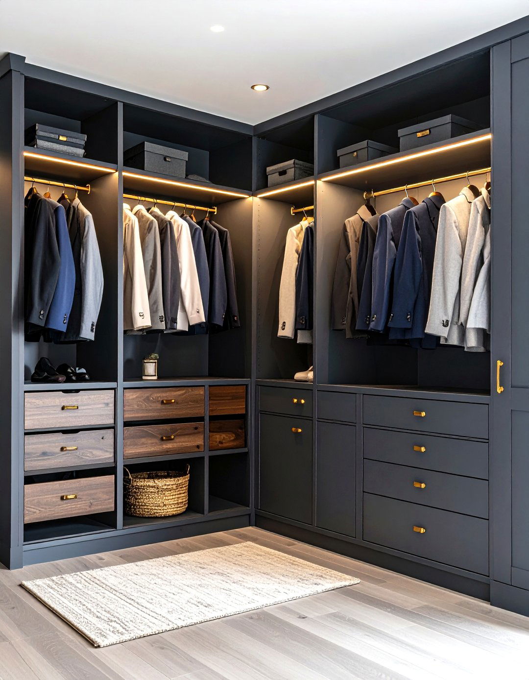 The Moody and Dramatic Entry Closet - 30 entry closet ideas