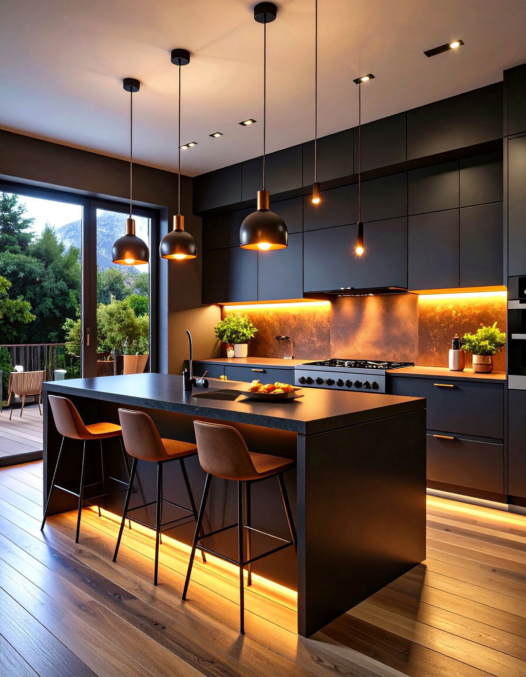 The Moody and Dramatic Kitchen - 30 kitchen renovations ideas