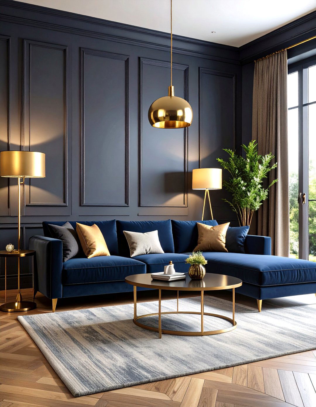 The Moody and Dramatic Living Room - 30 living room set up ideas