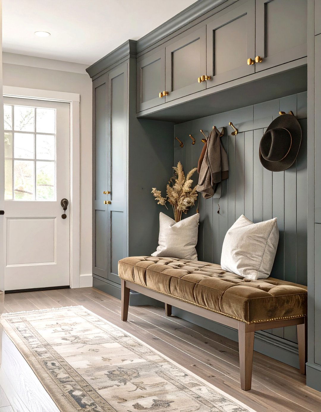 The Moody and Dramatic Mudroom - 30 mudroom storage ideas