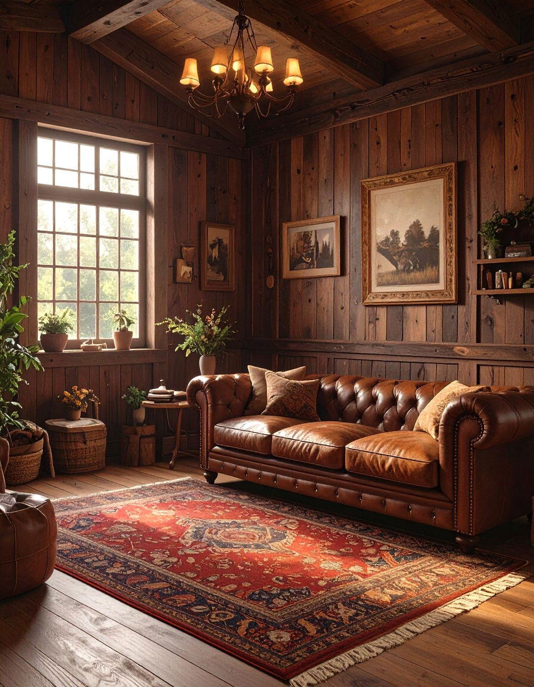 The Moody and Masculine Rustic Den - 30 modern rustic interior design ideas