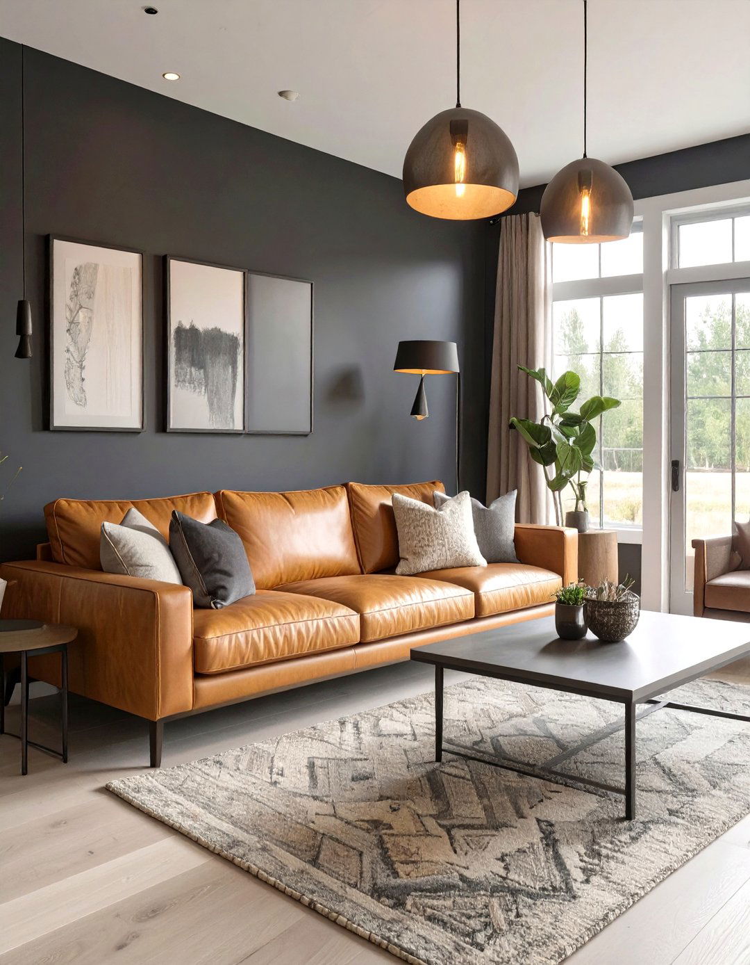 The Moody and Modern Farmhouse - 30 modern farmhouse living room ideas