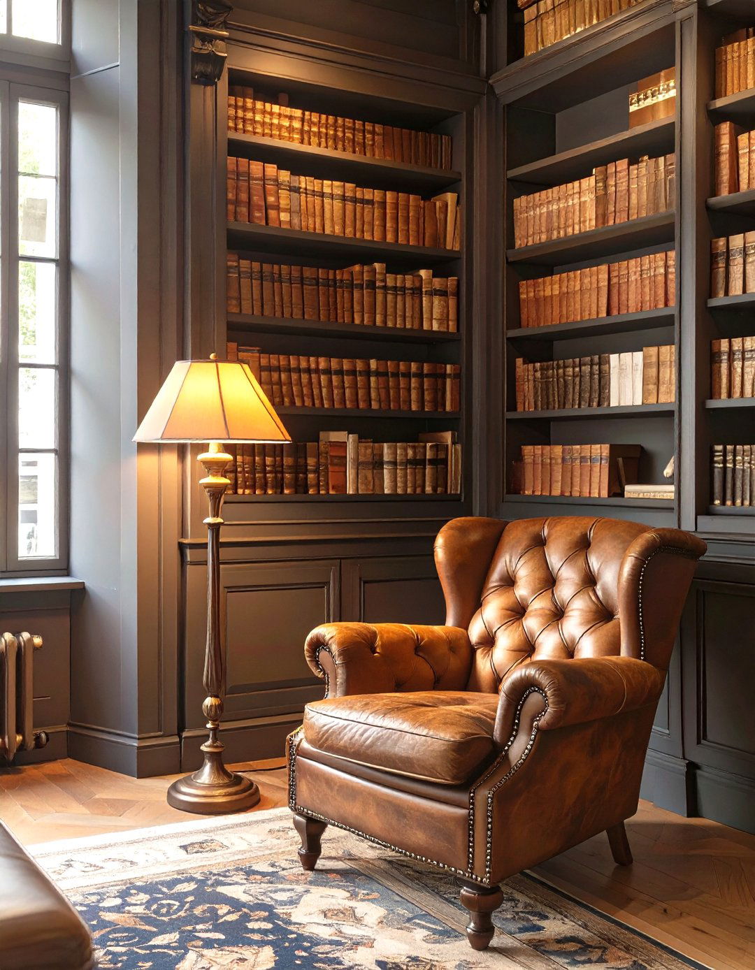 The Moody and Sophisticated Library - 30 french interior design ideas
