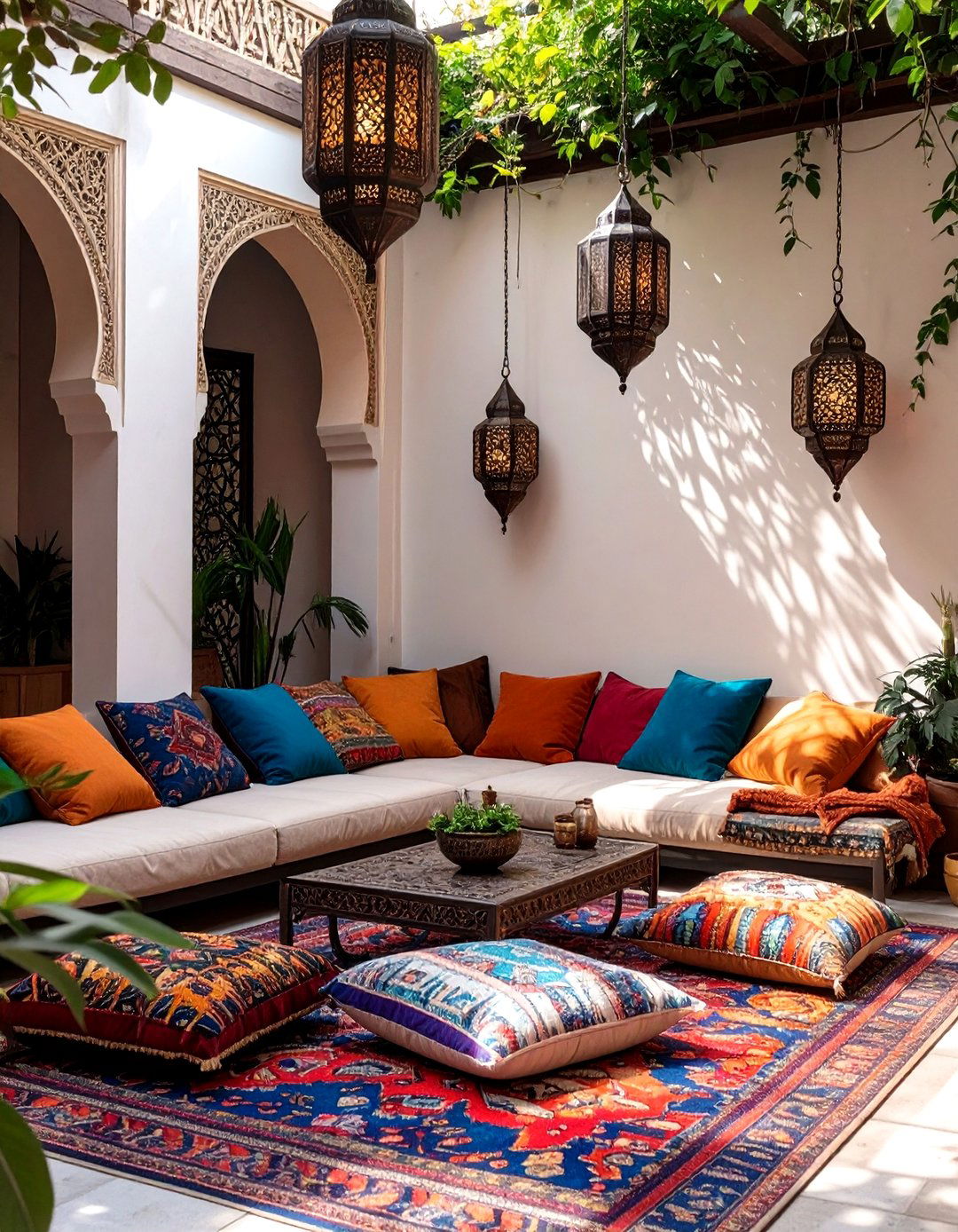 The Moroccan Courtyard Lounge - 30 backyard seating ideas