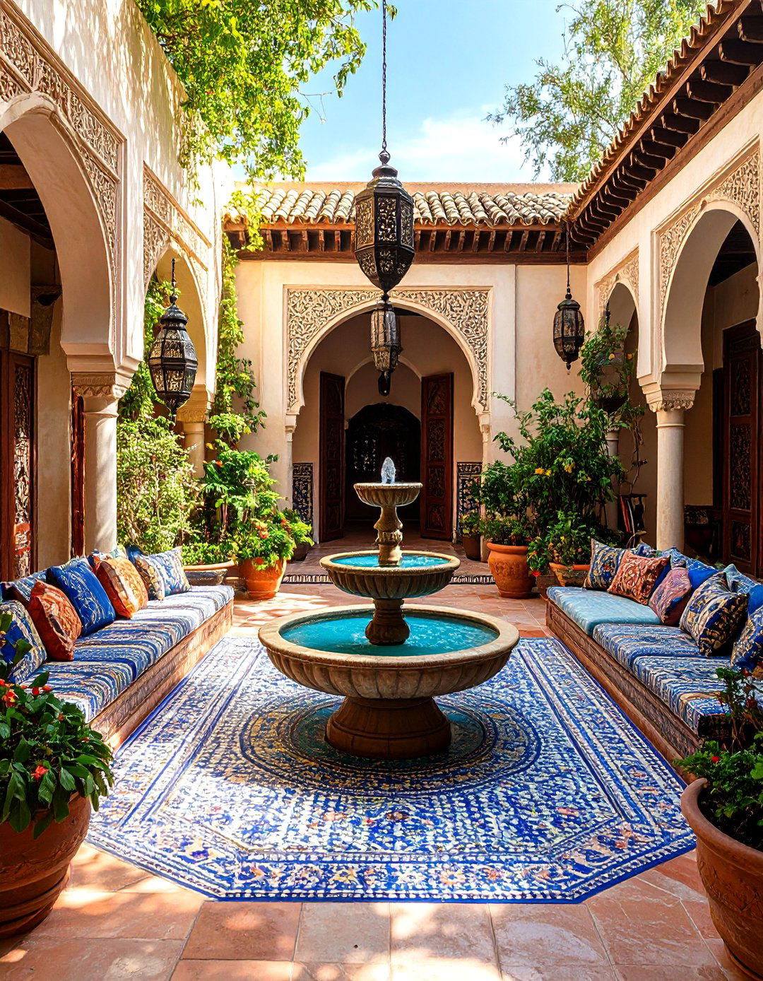The Moroccan Courtyard - 30 desert landscaping ideas