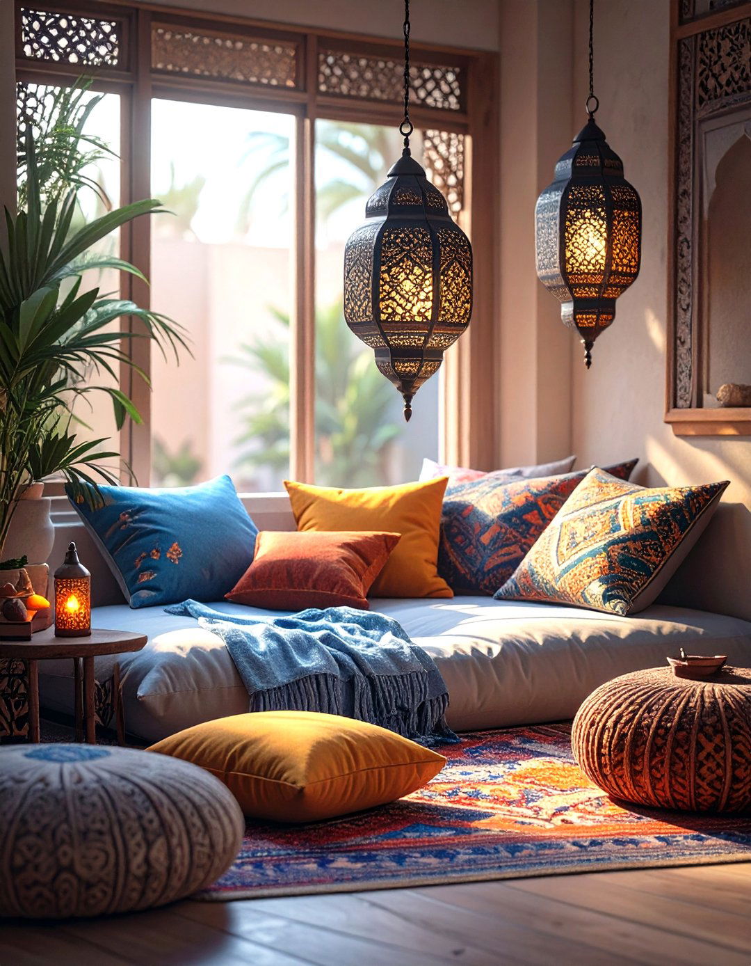 The Moroccan Inspired Boho Reading Nook - 30 modern bohemian interior design ideas