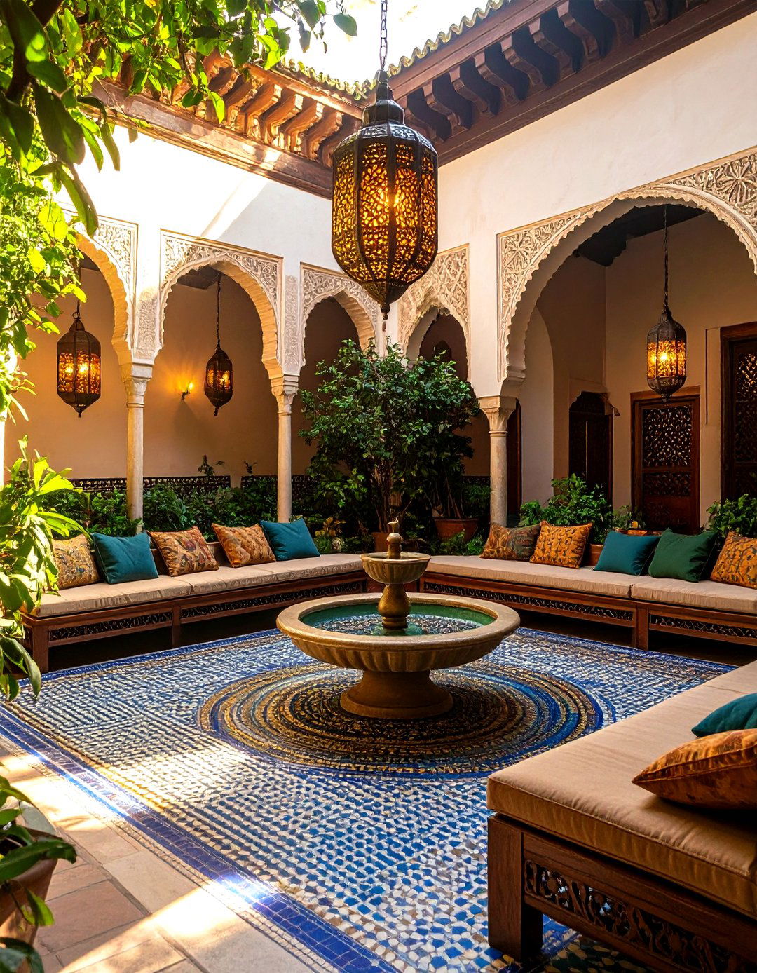The Moroccan Inspired Riad Courtyard - 30 large backyard ideas