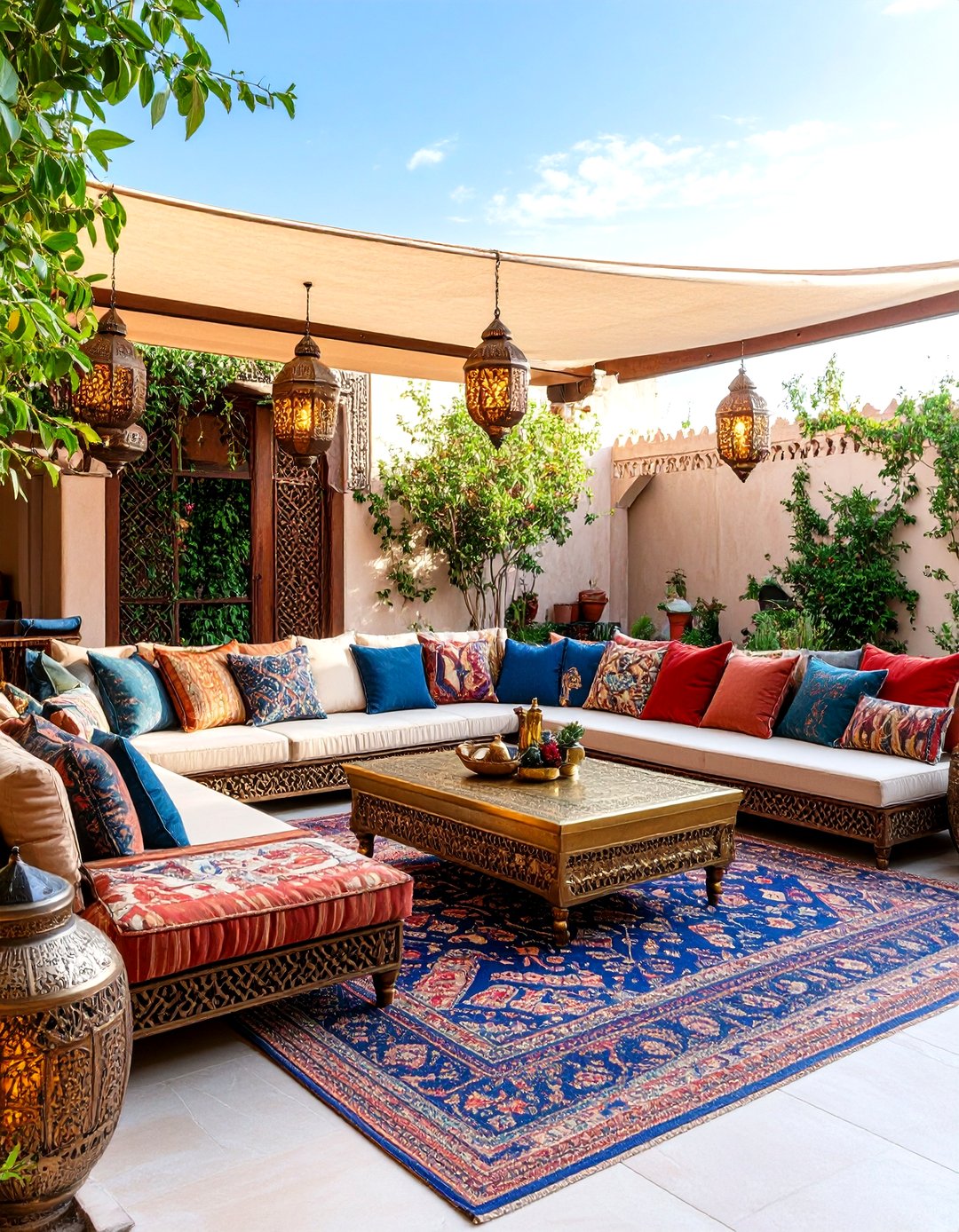 The Moroccan Kasbah Lounge - 30 backyard furniture ideas