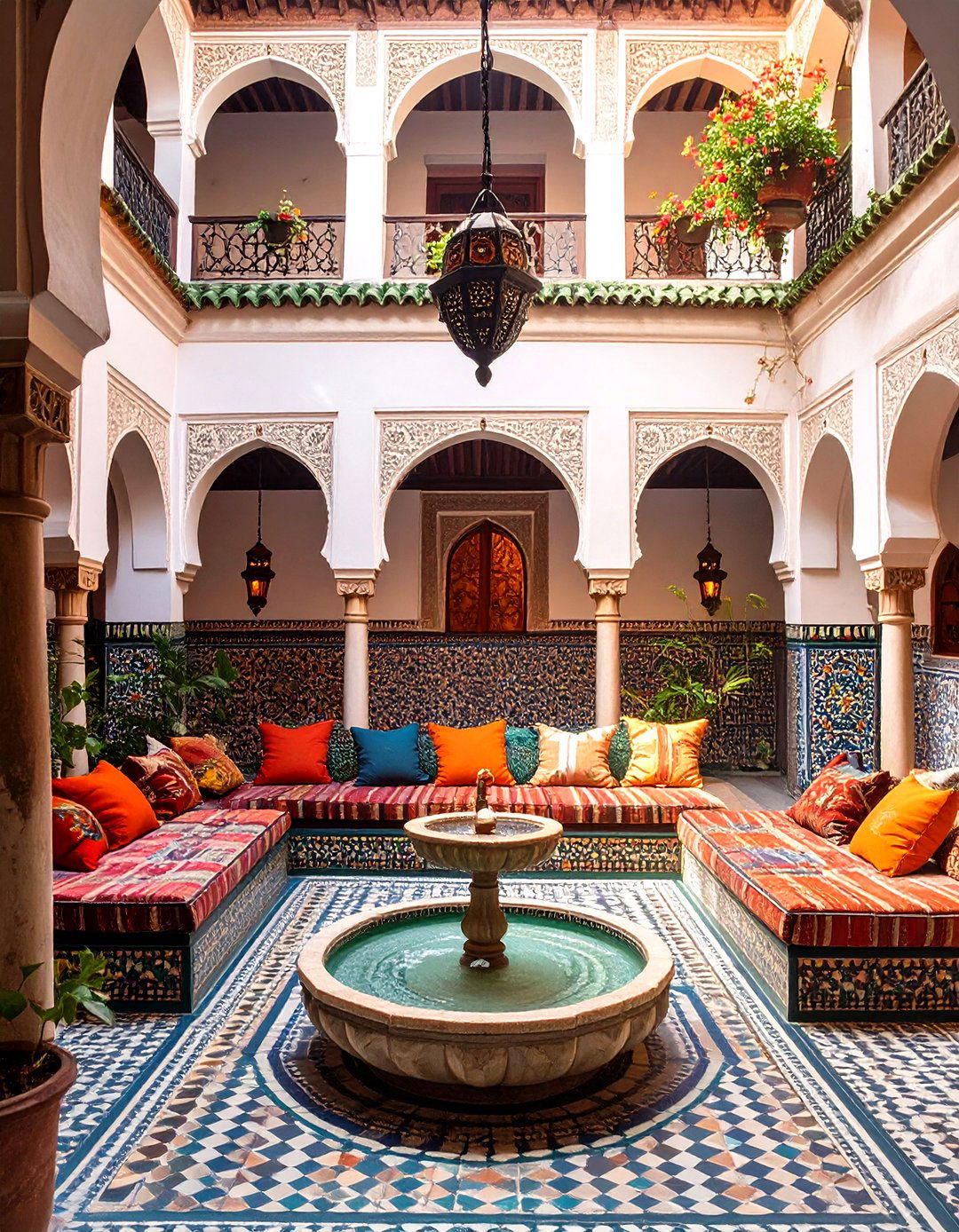 The Moroccan Riad Courtyard - 30 interior design games ideas