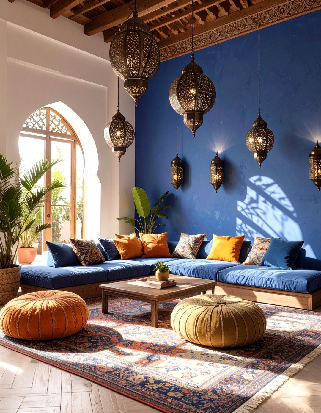 The Moroccan Riad Escape - 30 how to design a luxury living room ideas