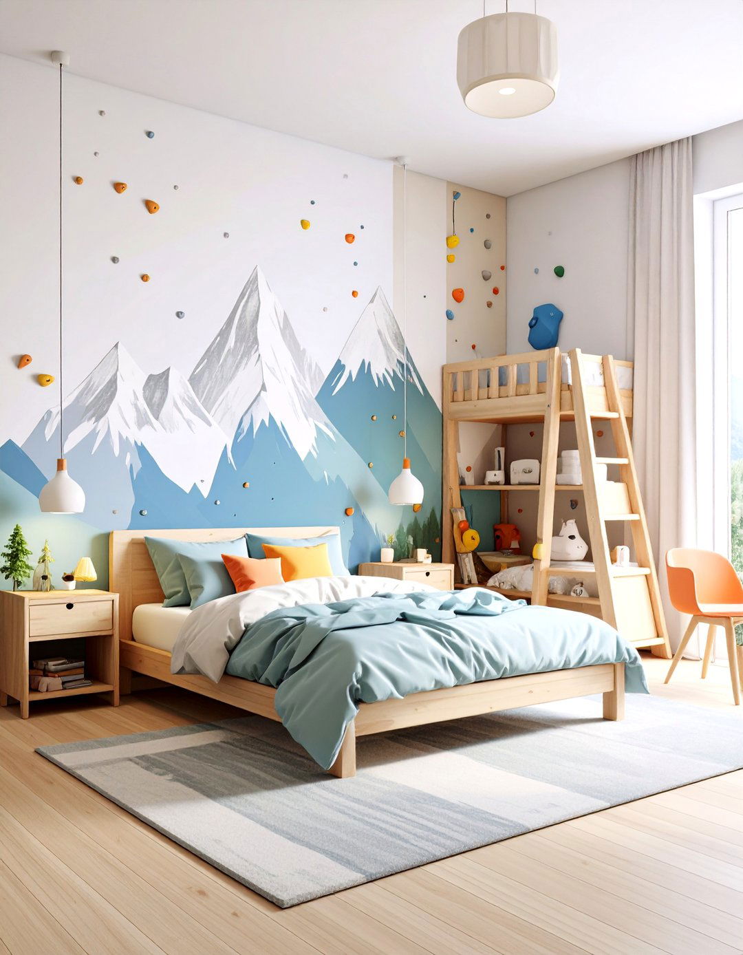 The Mountain Climbing Adventure Bedroom - 30 7 year old boy bedroom ideas