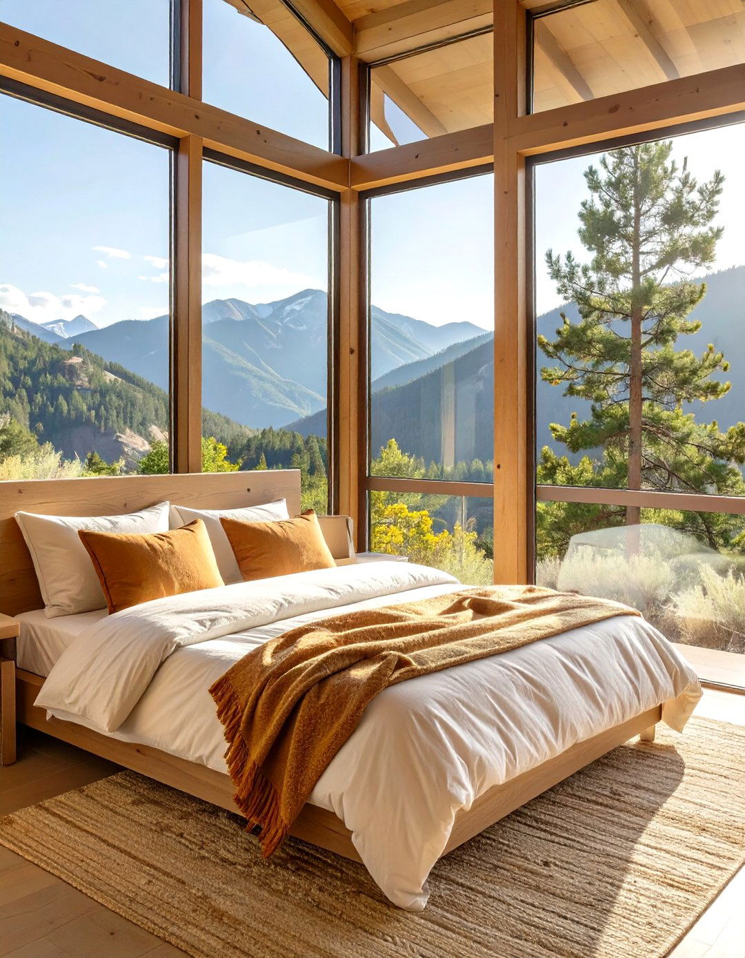 The Mountain View Bedroom - 30 cabin bedroom ideas