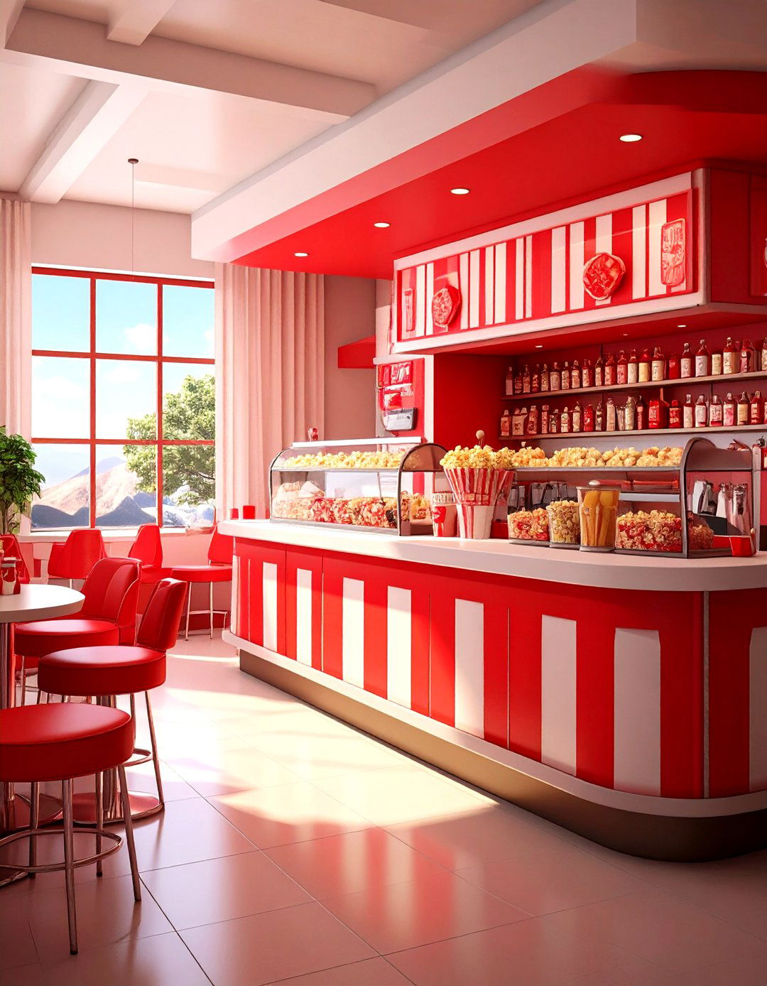 The Movie Theater Concession Bar - 30 man cave bar ideas