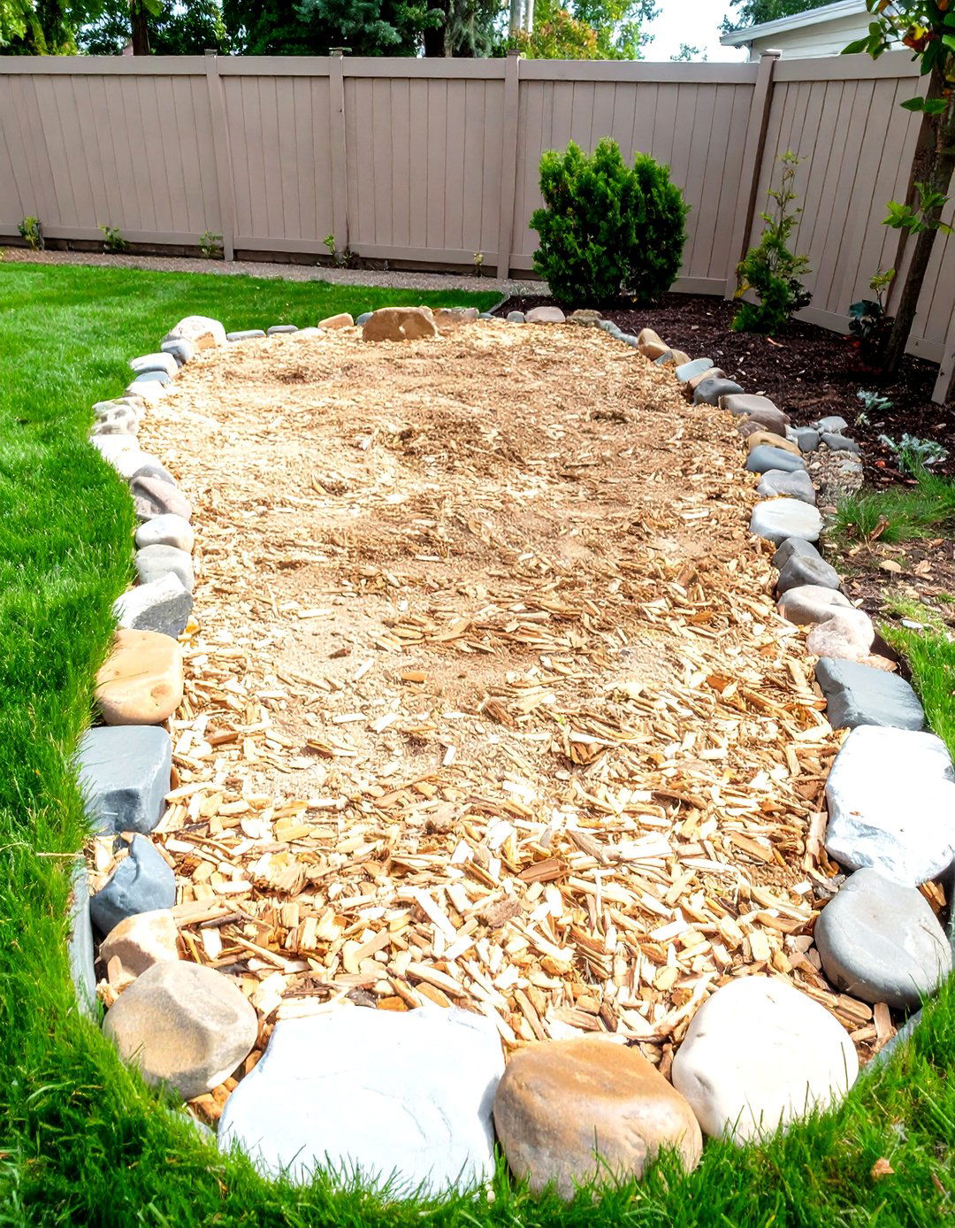 The Mulch Based Play Area - 30 dog-friendly backyard ideas on a budget
