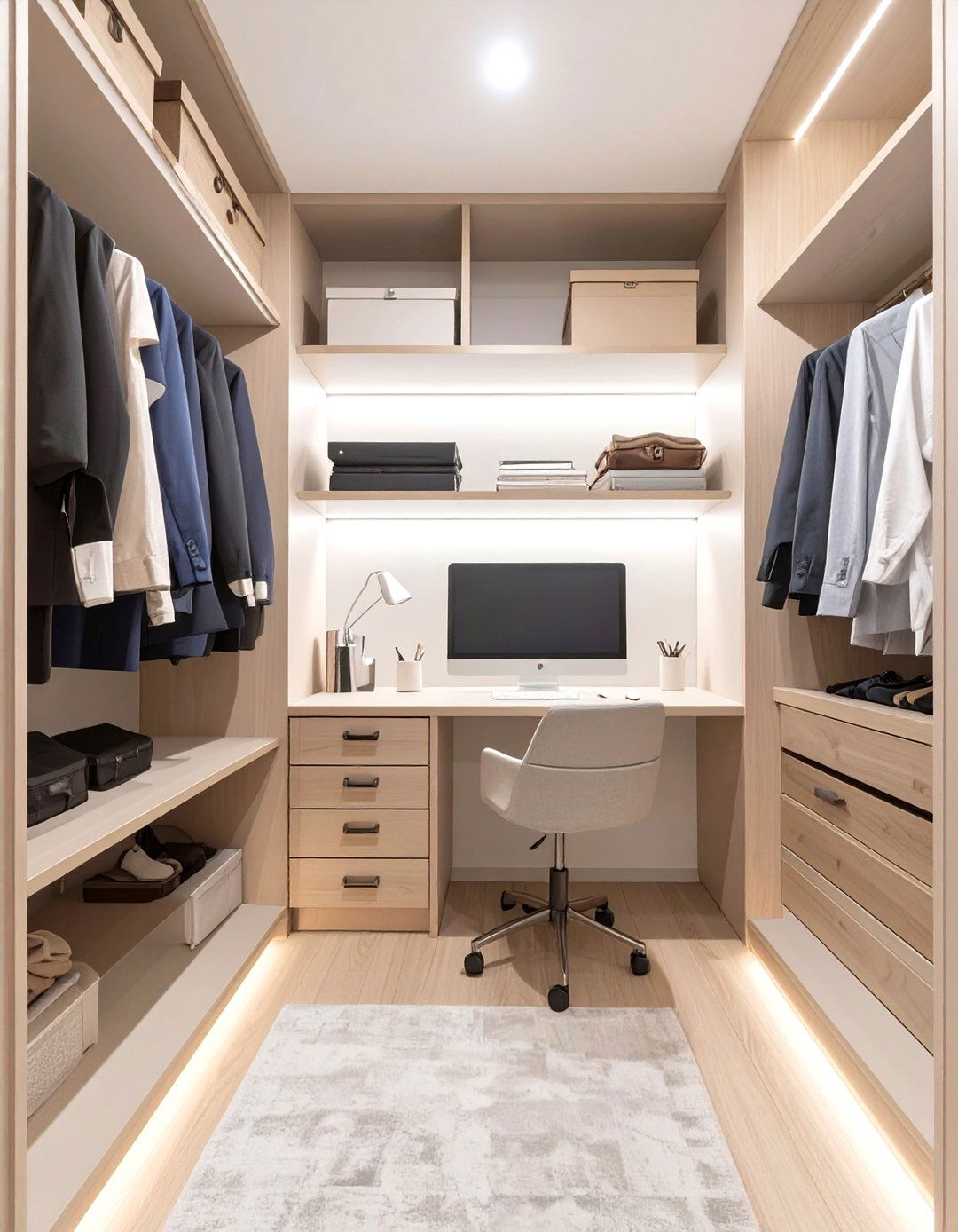 The Multi Functional Home Office Closet - 30 closet by design reviews ideas