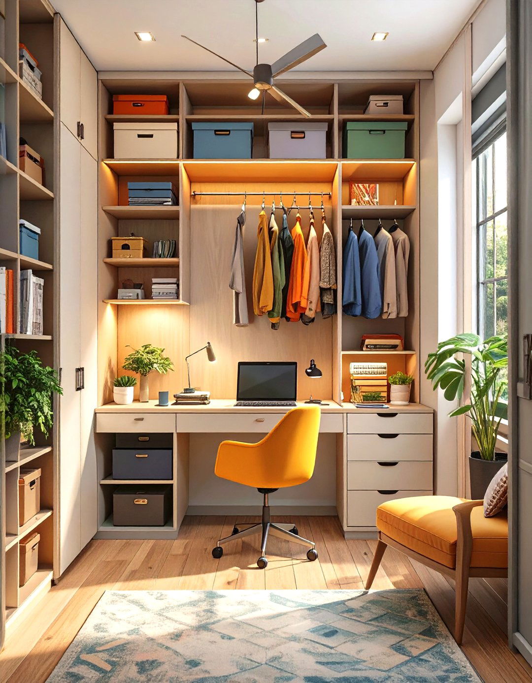 The Multi Functional Office Closet - 30 home depot closet design ideas