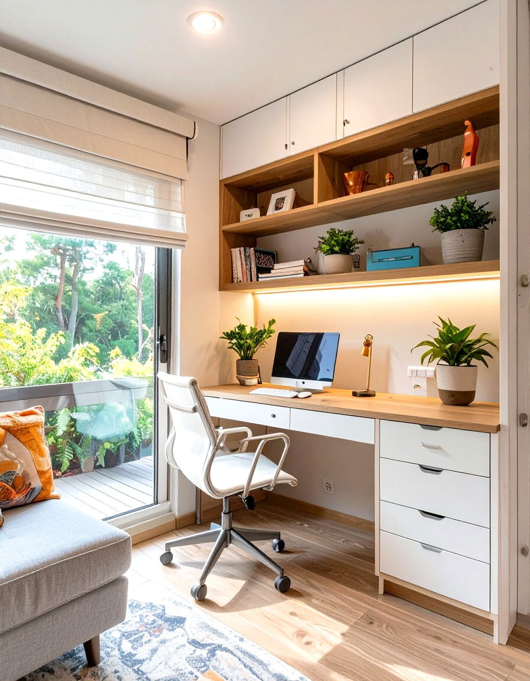 The Multi Functional Workspace Living Room - 30 mobile home living room ideas