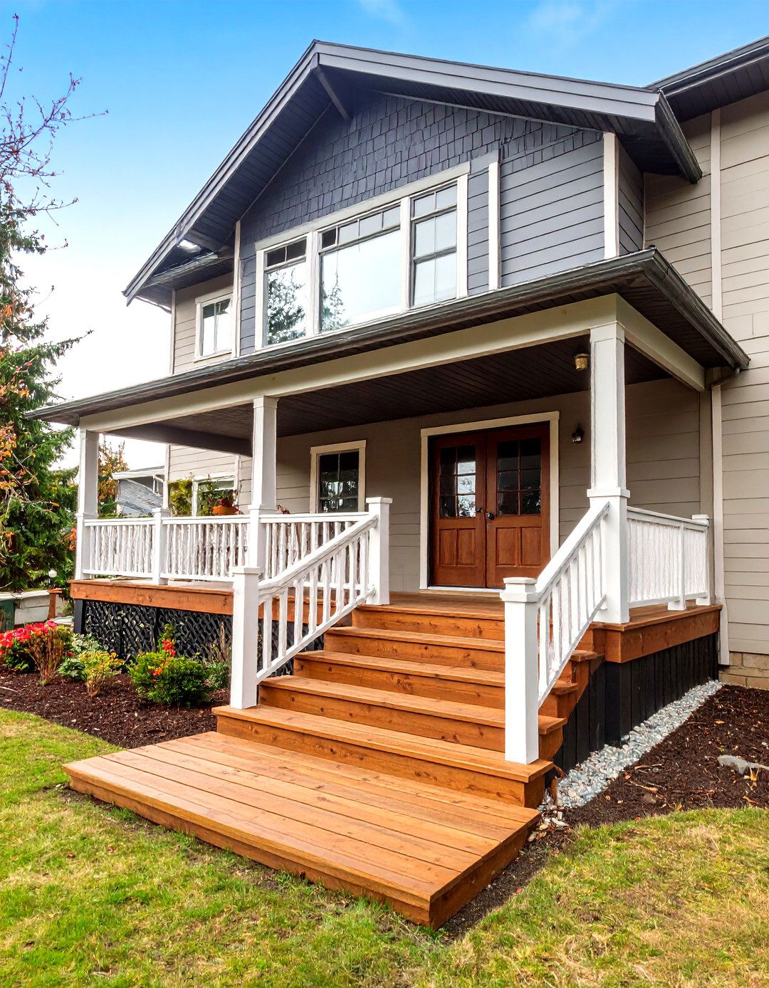 The Multi Level Deck Entrance - 30 front porch deck ideas