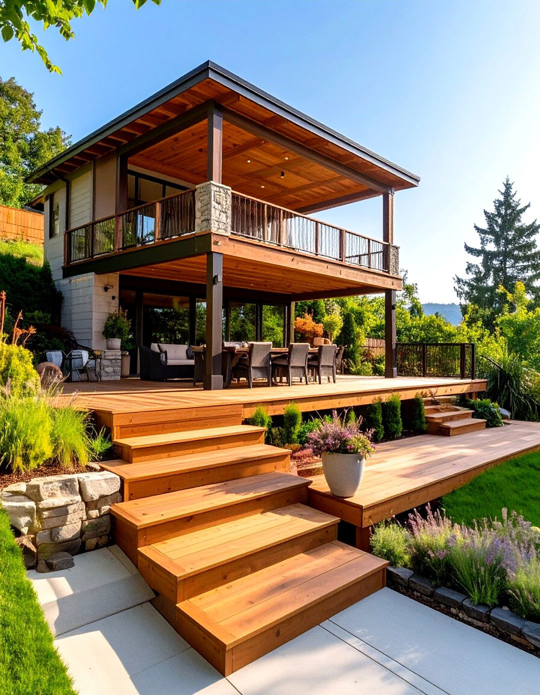 The Multi Level Deck and Patio - 30 covered patio extension ideas