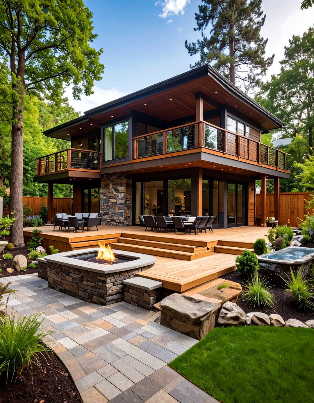 The Multi Level Deck and Patio Backyard - 30 backyard decor ideas